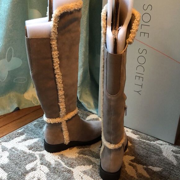 New Sole society suede boots, size 6.5 - Picture 4 of 12